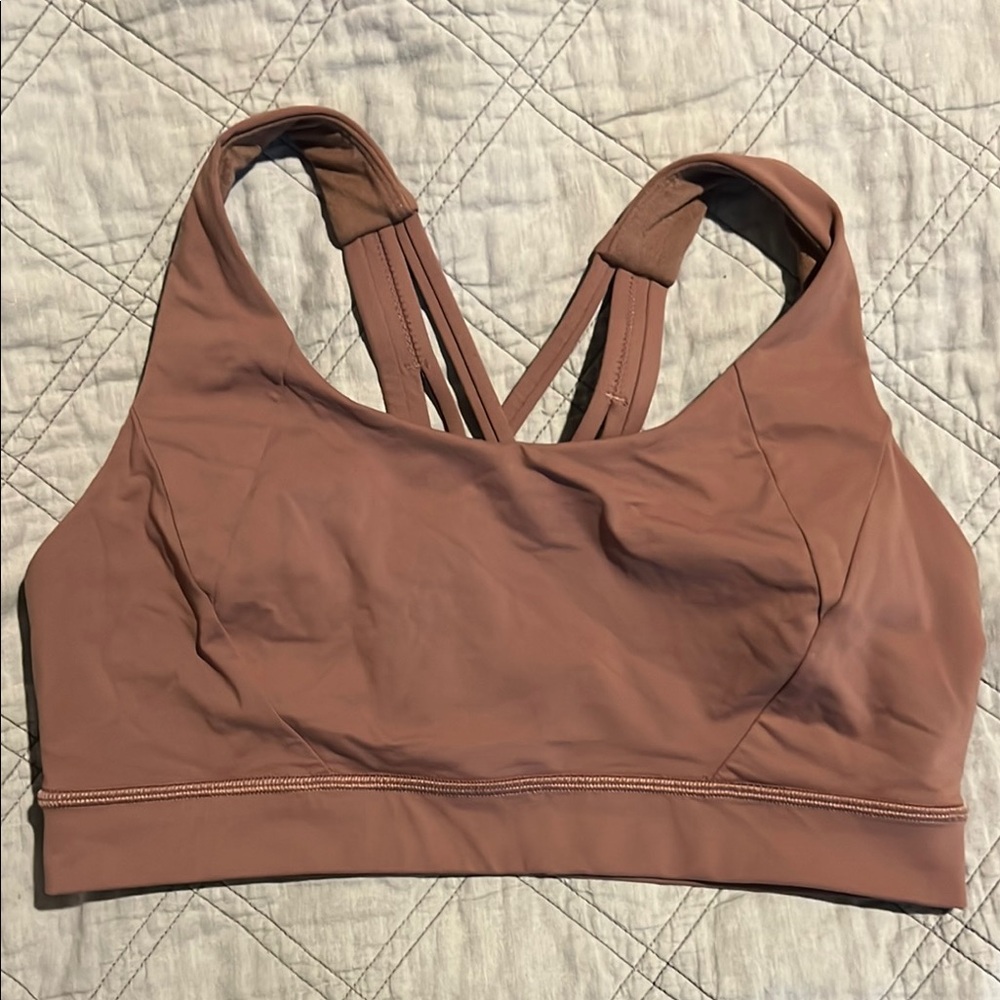 Lululemon Free to Be Elevated Bra Nude/Mauve sz 10